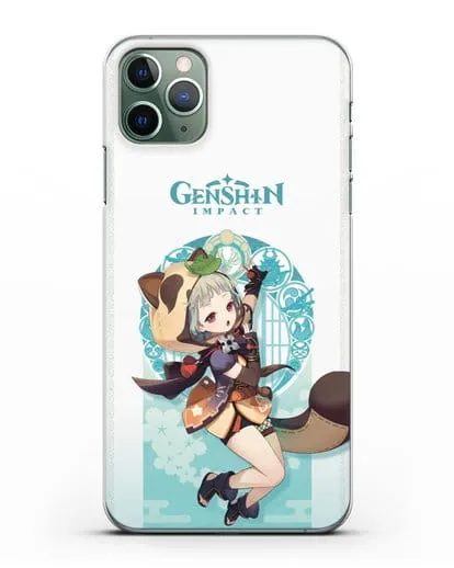 Чехол Genshin Impact (Геншин Импакт) - Саю силиконовый для iPhone 11 Pro