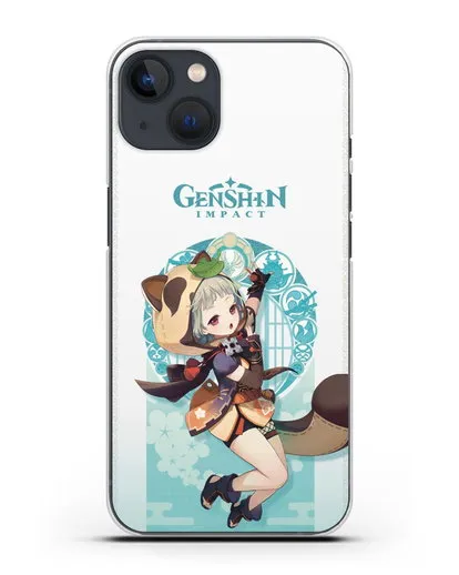Чехол Genshin Impact (Геншин Импакт) - Саю силиконовый для iPhone 13 Mini