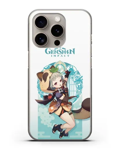 Чехол Genshin Impact (Геншин Импакт) - Саю силиконовый для iPhone 15 Pro