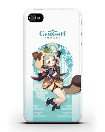 Чехол Genshin Impact (Геншин Импакт) - Саю силиконовый для iPhone 4/4s