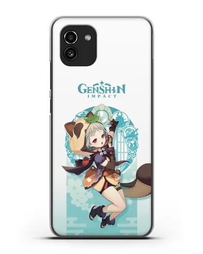 Чехол Genshin Impact (Геншин Импакт) - Саю силиконовый для Samsung Galaxy A03 [SM-A035]