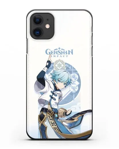 Чехол Genshin Impact (Геншин Импакт) - Чун Юнь силиконовый для iPhone 11