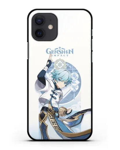 Чехол Genshin Impact (Геншин Импакт) - Чун Юнь силиконовый для iPhone 12