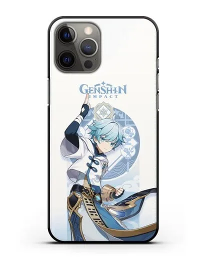 Чехол Genshin Impact (Геншин Импакт) - Чун Юнь силиконовый для iPhone 12 Pro Max