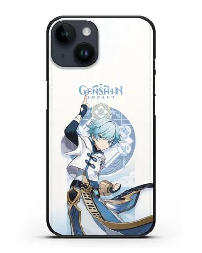 Чехол Genshin Impact (Геншин Импакт) - Чун Юнь силиконовый для iPhone 14