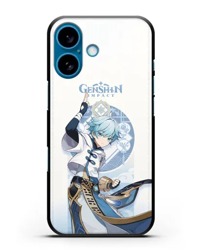 Чехол Genshin Impact (Геншин Импакт) - Чун Юнь силиконовый для iPhone 16