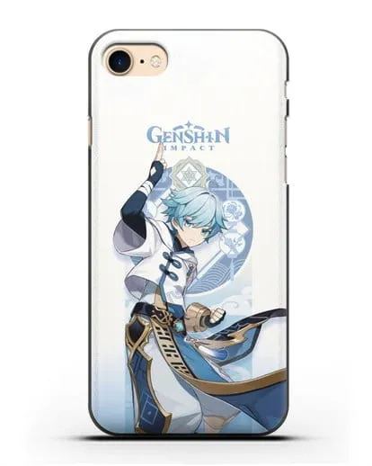 Чехол Genshin Impact (Геншин Импакт) - Чун Юнь силиконовый для iPhone 8