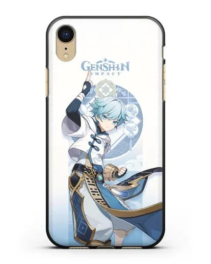 Чехол Genshin Impact (Геншин Импакт) - Чун Юнь силиконовый для iPhone XR