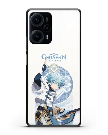 Чехол Genshin Impact (Геншин Импакт) - Чун Юнь силиконовый для Xiaomi Poco F5