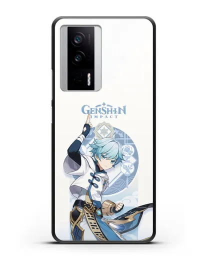 Чехол Genshin Impact (Геншин Импакт) - Чун Юнь силиконовый для Xiaomi Poco F5 Pro