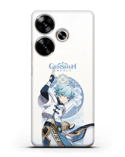 Чехол Genshin Impact (Геншин Импакт) - Чун Юнь силиконовый для Xiaomi Poco F6
