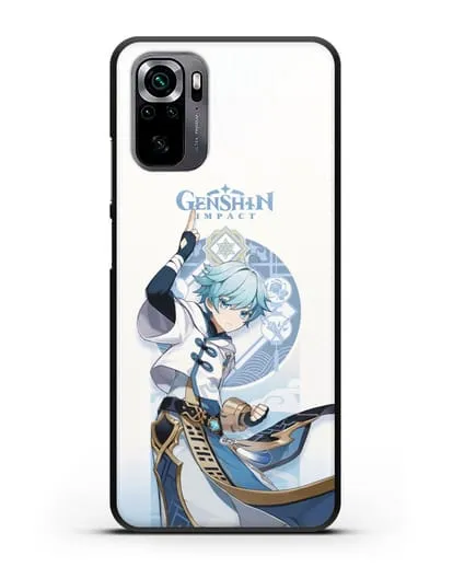 Чехол Genshin Impact (Геншин Импакт) - Чун Юнь силиконовый для Xiaomi Poco M5s