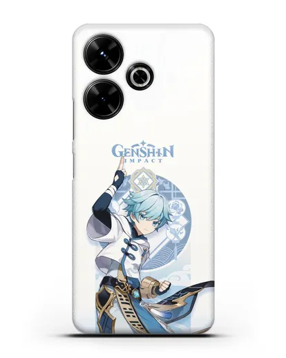 Чехол Genshin Impact (Геншин Импакт) - Чун Юнь силиконовый для Xiaomi Poco M6