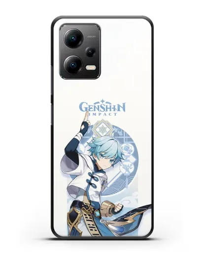 Чехол Genshin Impact (Геншин Импакт) - Чун Юнь силиконовый для Xiaomi Poco X5