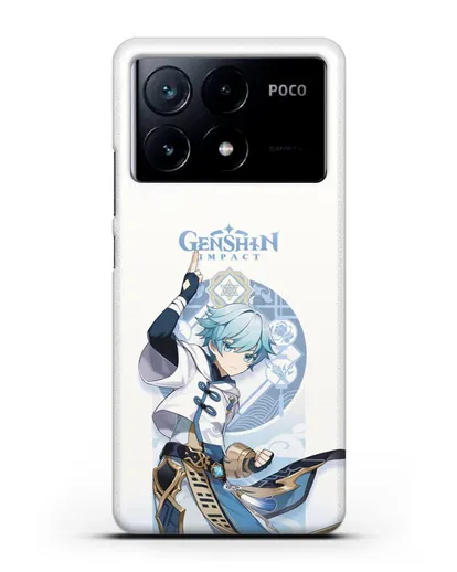 Чехол Genshin Impact (Геншин Импакт) - Чун Юнь силиконовый для Xiaomi Poco X6 Pro