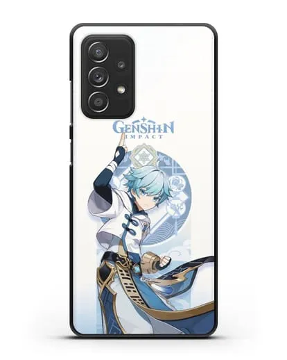 Чехол Genshin Impact (Геншин Импакт) - Чун Юнь силиконовый для Samsung Galaxy A53