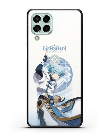 Чехол Genshin Impact (Геншин Импакт) - Чун Юнь силиконовый для Samsung Galaxy M53 [SM-M536]