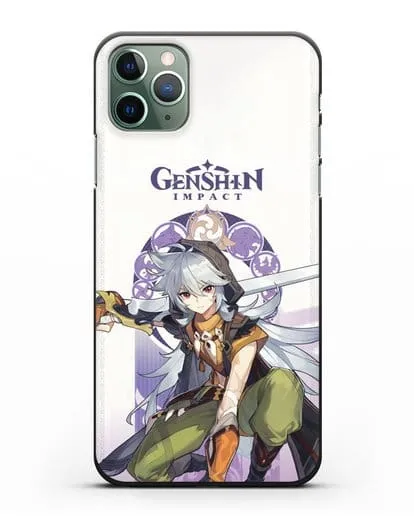 Чехол Genshin Impact (Геншин Импакт) - Рейзор силиконовый для iPhone 11 Pro