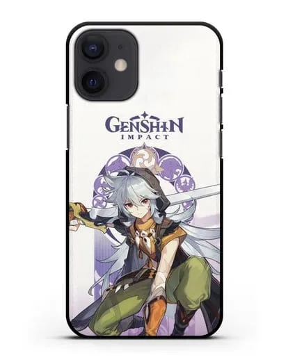Чехол Genshin Impact (Геншин Импакт) - Рейзор силиконовый для iPhone 12 mini