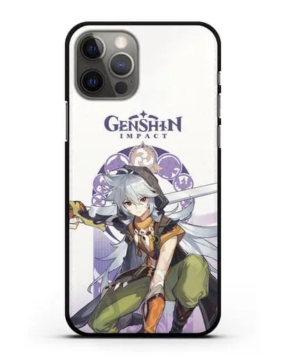 Чехол Genshin Impact (Геншин Импакт) - Рейзор силиконовый для iPhone 12 Pro