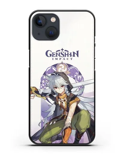 Чехол Genshin Impact (Геншин Импакт) - Рейзор силиконовый для iPhone 13 Mini