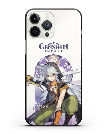 Чехол Genshin Impact (Геншин Импакт) - Рейзор силиконовый для iPhone 13 Pro Max