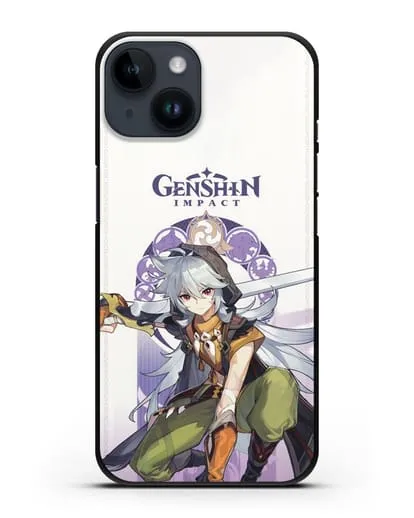 Чехол Genshin Impact (Геншин Импакт) - Рейзор силиконовый для iPhone 14
