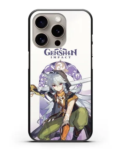 Чехол Genshin Impact (Геншин Импакт) - Рейзор силиконовый для iPhone 15 Pro