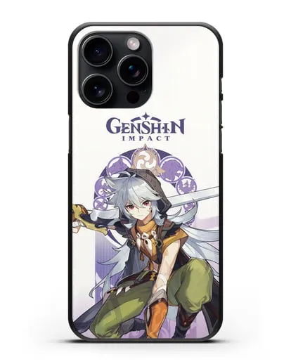 Чехол Genshin Impact (Геншин Импакт) - Рейзор силиконовый для iPhone 15 Pro Max