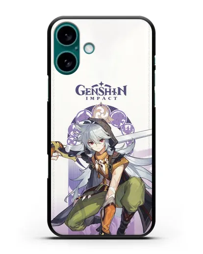 Чехол Genshin Impact (Геншин Импакт) - Рейзор силиконовый для iPhone 16 Plus