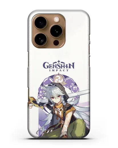 Чехол Genshin Impact (Геншин Импакт) - Рейзор силиконовый для iPhone 16 Pro