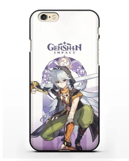 Чехол Genshin Impact (Геншин Импакт) - Рейзор силиконовый для iPhone 6
