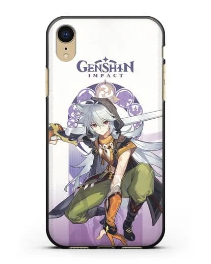 Чехол Genshin Impact (Геншин Импакт) - Рейзор силиконовый для iPhone XR