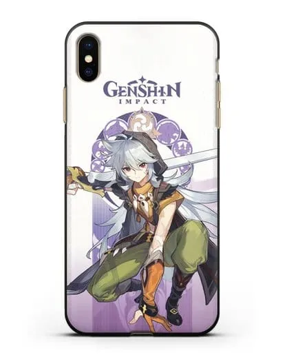 Чехол Genshin Impact (Геншин Импакт) - Рейзор силиконовый для iPhone XS Max
