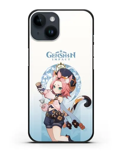 Чехол Genshin Impact (Геншин Импакт) - Диона силиконовый для iPhone 14