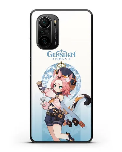 Чехол Genshin Impact (Геншин Импакт) - Диона силиконовый для Xiaomi Poco F3