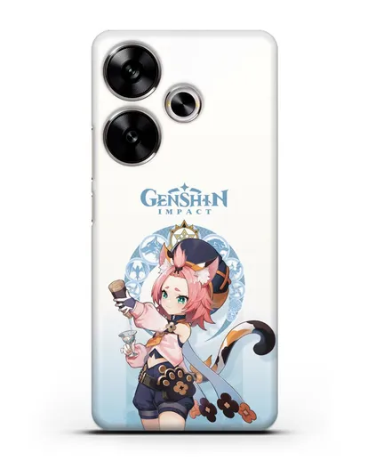 Чехол Genshin Impact (Геншин Импакт) - Диона силиконовый для Xiaomi Poco F6