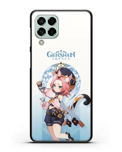 Чехол Genshin Impact (Геншин Импакт) - Диона силиконовый для Samsung Galaxy M53 [SM-M536]