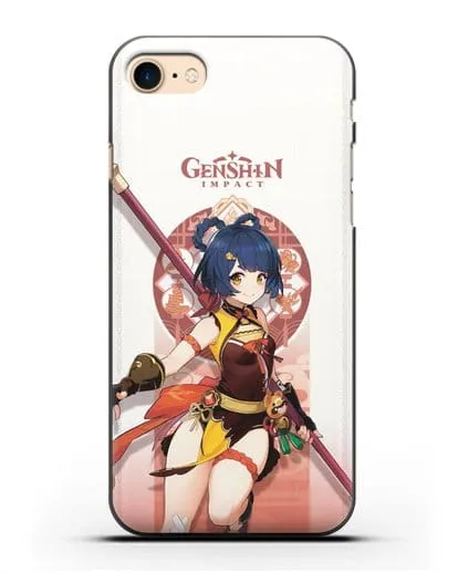 Чехол Genshin Impact (Геншин Импакт) - Сян Лин силиконовый для iPhone 8