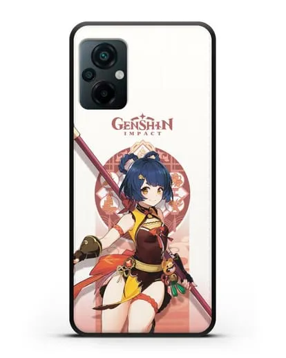 Чехол Genshin Impact (Геншин Импакт) - Сян Лин силиконовый для Xiaomi Poco M5