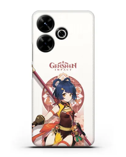 Чехол Genshin Impact (Геншин Импакт) - Сян Лин силиконовый для Xiaomi Poco M6