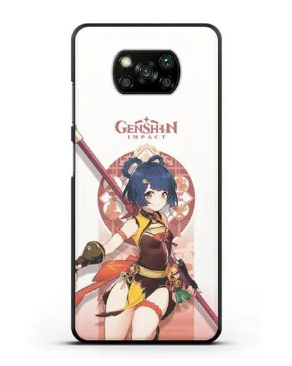 Чехол Genshin Impact (Геншин Импакт) - Сян Лин силиконовый для Xiaomi Poco X3