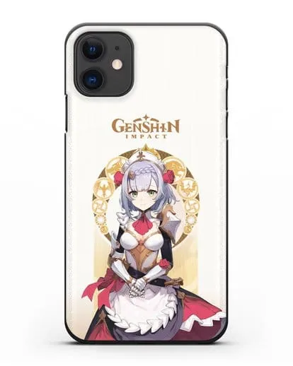 Чехол Genshin Impact (Геншин Импакт) - Ноэль силиконовый для iPhone 11