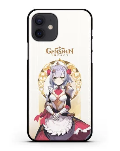 Чехол Genshin Impact (Геншин Импакт) - Ноэль силиконовый для iPhone 12