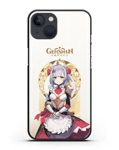 Чехол Genshin Impact (Геншин Импакт) - Ноэль силиконовый для iPhone 13 Mini
