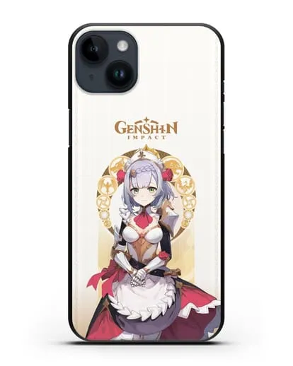 Чехол Genshin Impact (Геншин Импакт) - Ноэль силиконовый для iPhone 14 Plus