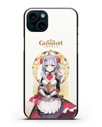Чехол Genshin Impact (Геншин Импакт) - Ноэль силиконовый для iPhone 15 Plus