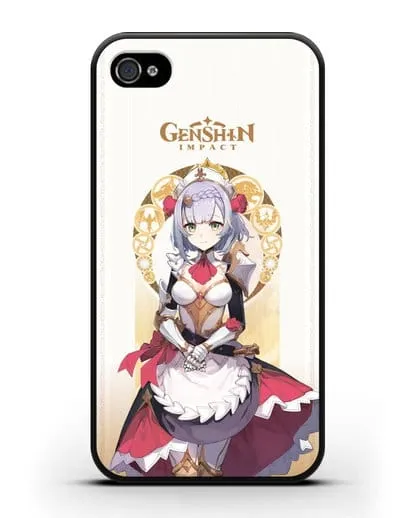 Чехол Genshin Impact (Геншин Импакт) - Ноэль силиконовый для iPhone 4/4s