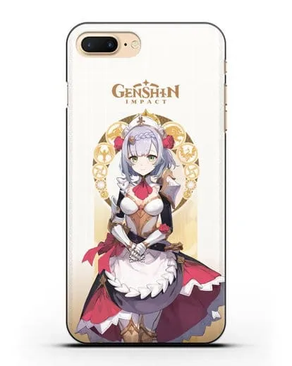 Чехол Genshin Impact (Геншин Импакт) - Ноэль силиконовый для iPhone 8 Plus
