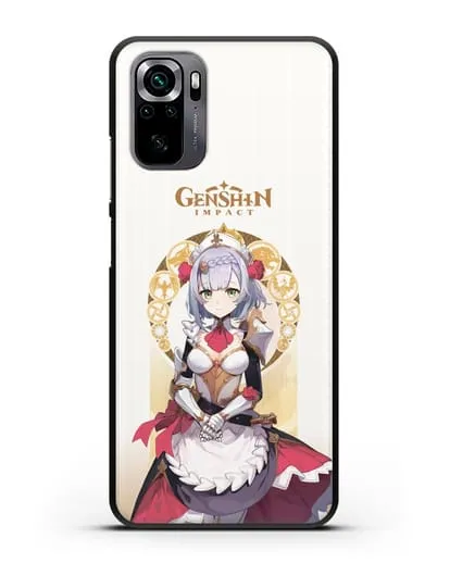 Чехол Genshin Impact (Геншин Импакт) - Ноэль силиконовый для Xiaomi Poco M5s